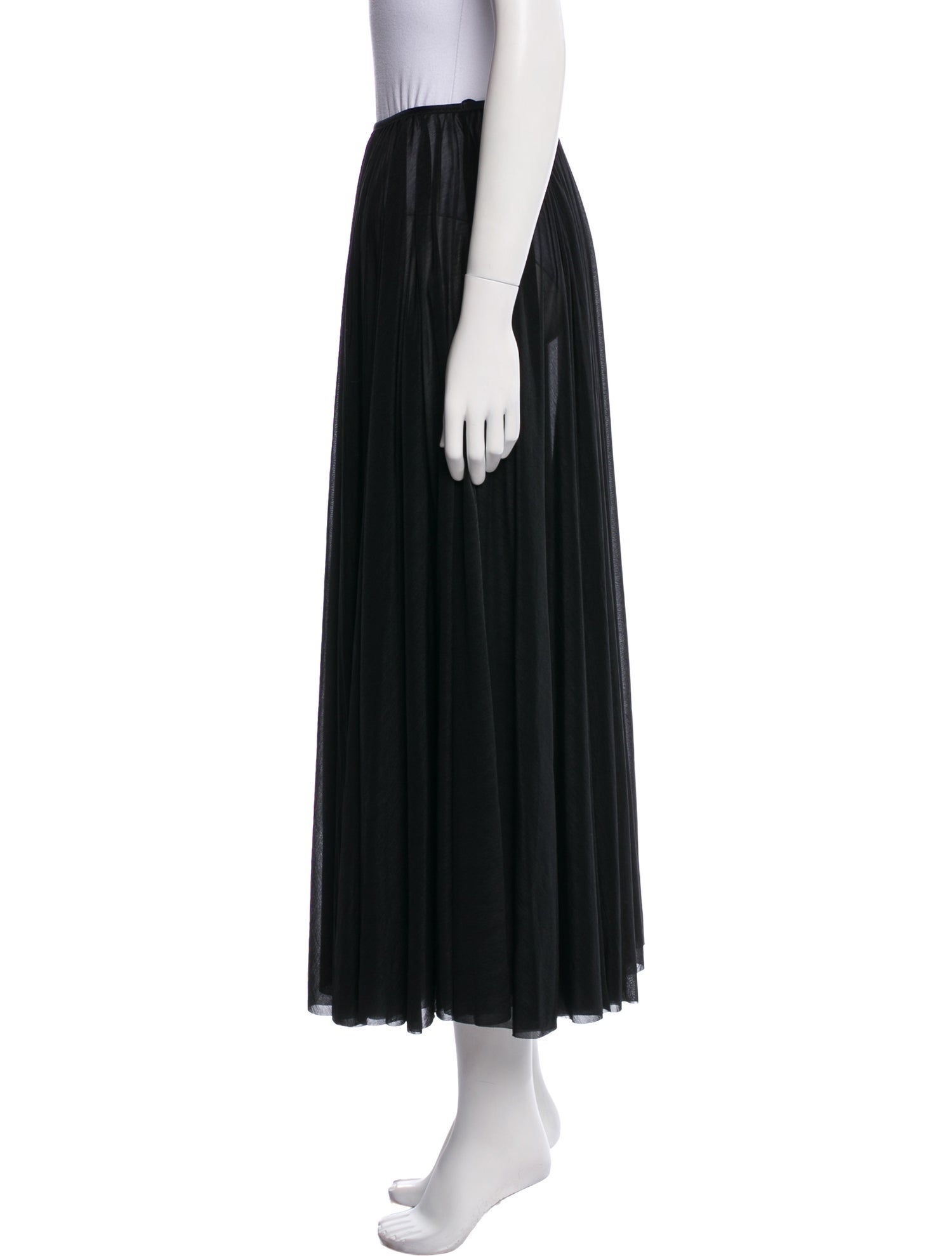 Celine Pleated Accents Midi Length Skirt