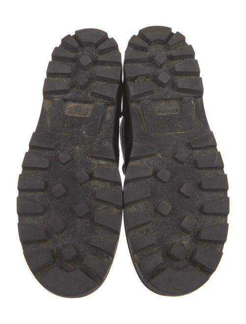 Celine Canvas Lace-Up Boots