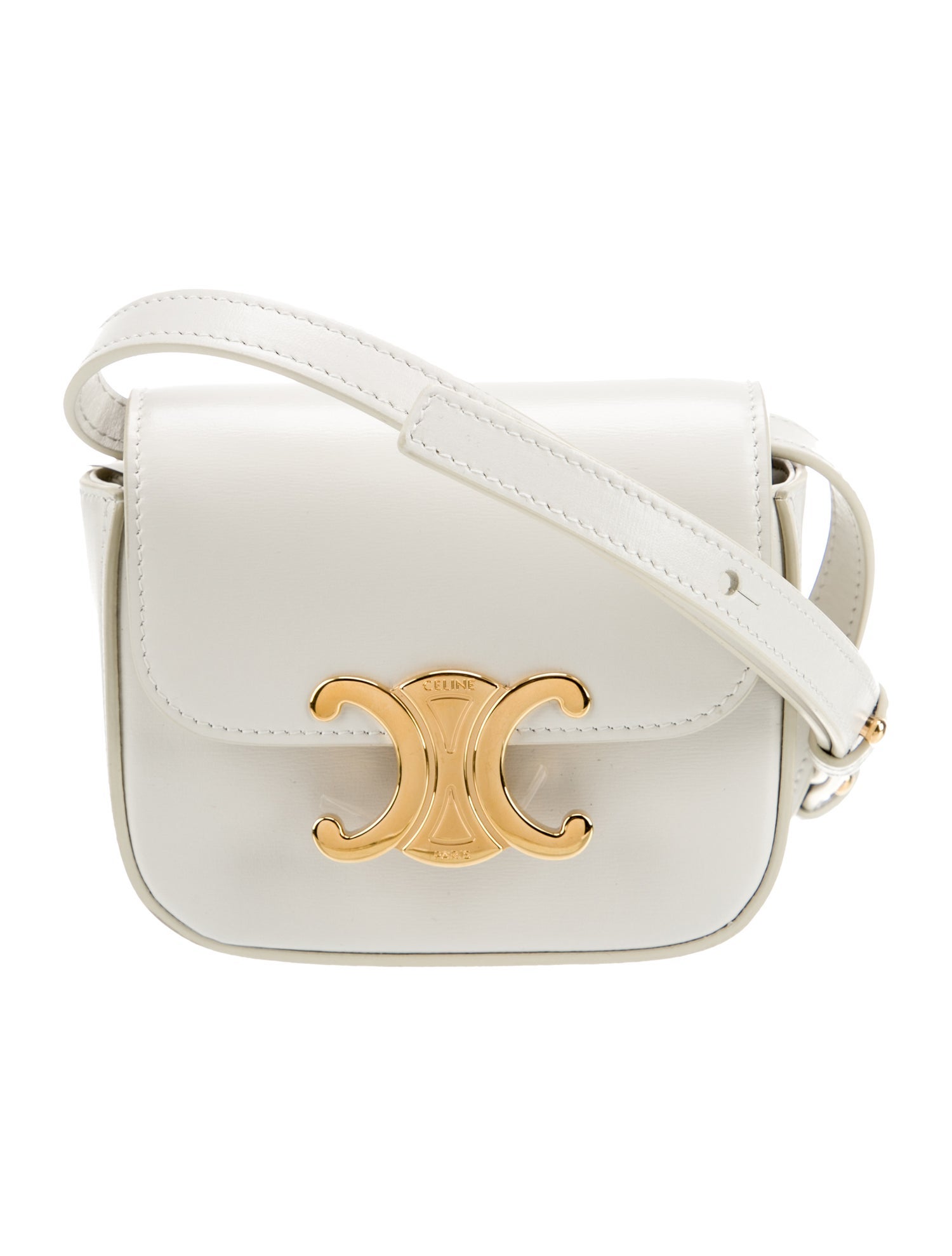 Celine Leather Triomphe Mini 2024