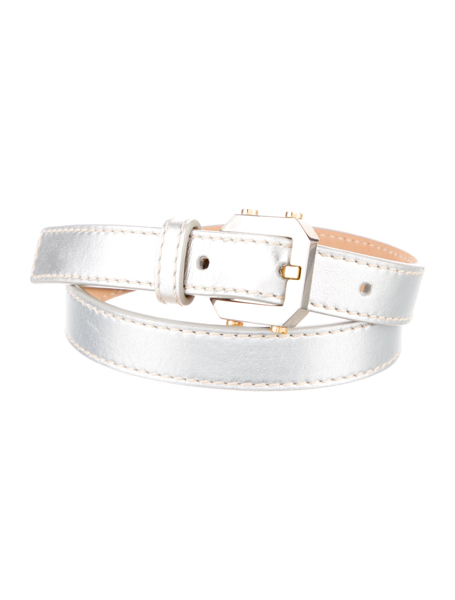 Celine Skinny Leather Belt
