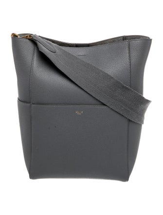 Celine Leather Seau Sangle Medium
