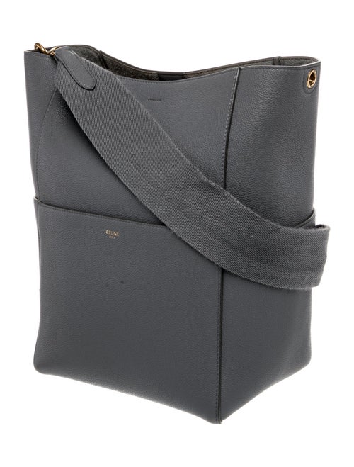 Celine Leather Seau Sangle Medium