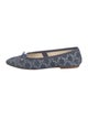 Celine Denim Printed Ballet Flats