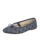 Celine Denim Printed Ballet Flats