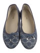 Celine Denim Printed Ballet Flats