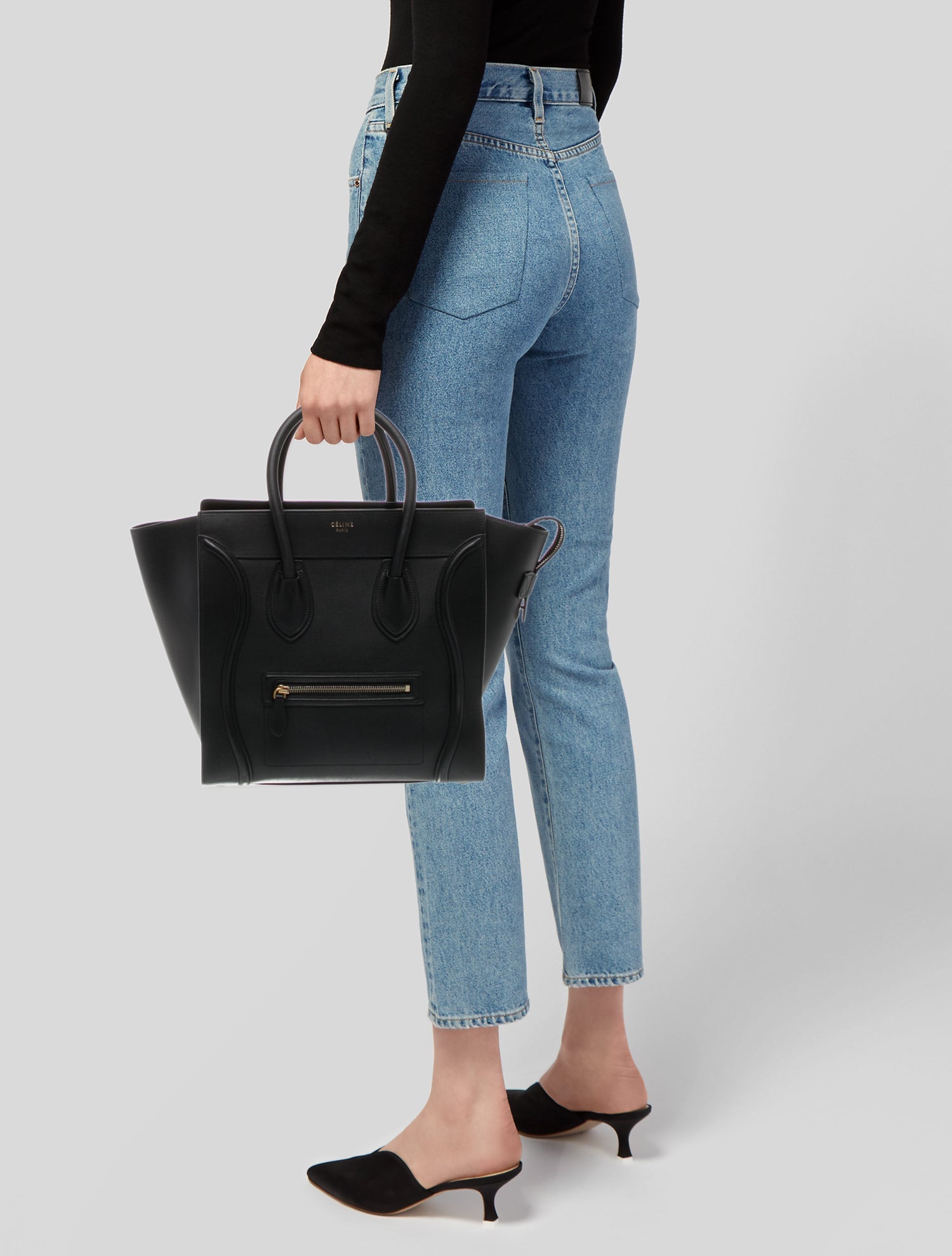 Celine Leather Luggage Mini