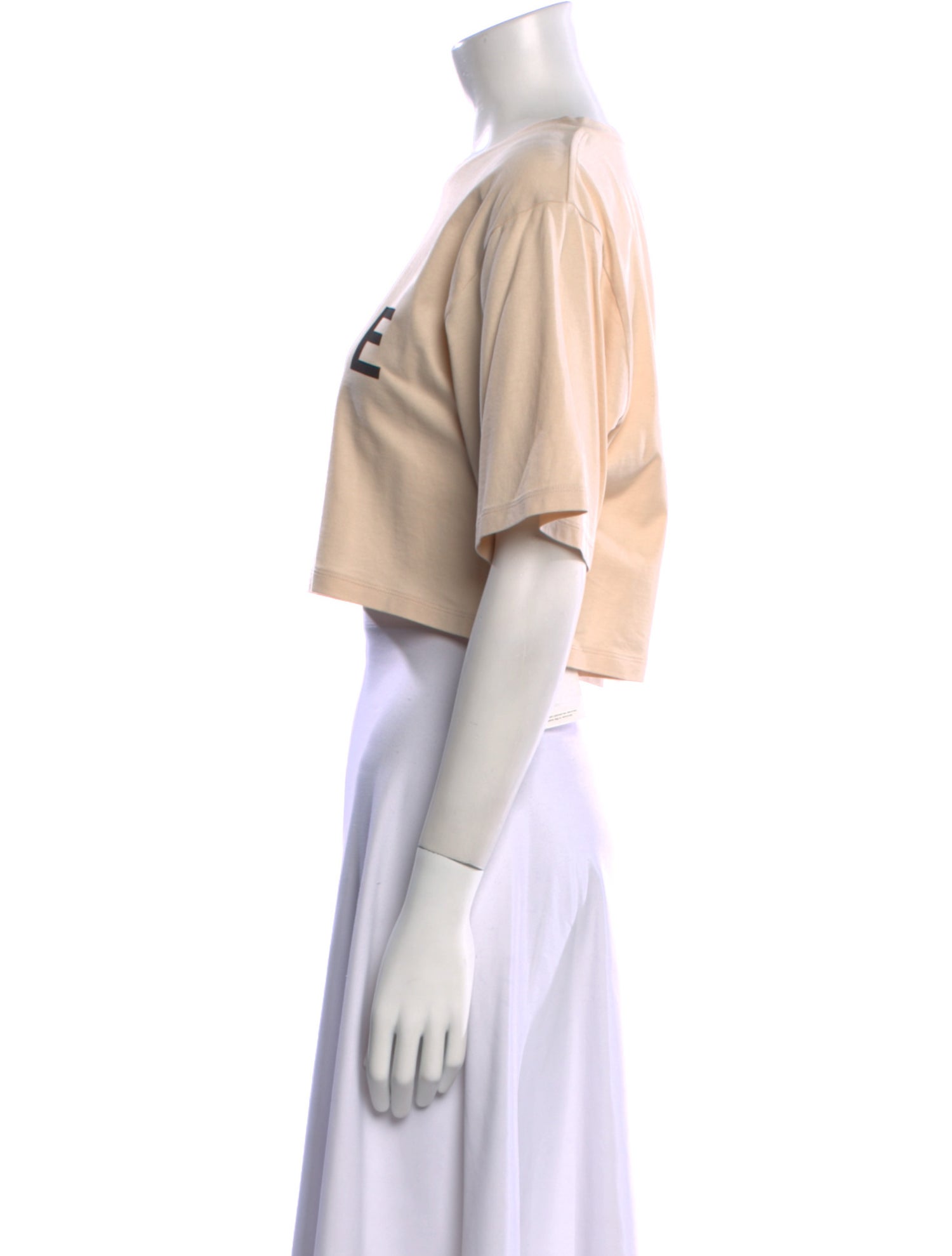 Celine Logo Graphic Print Crop Top