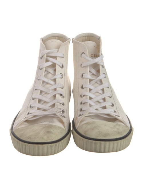 Celine Canvas Colorblock Pattern Sneakers