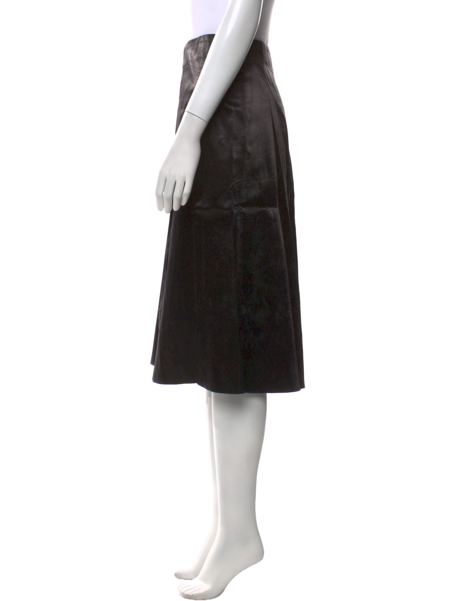 Celine Silk Knee-Length Skirt