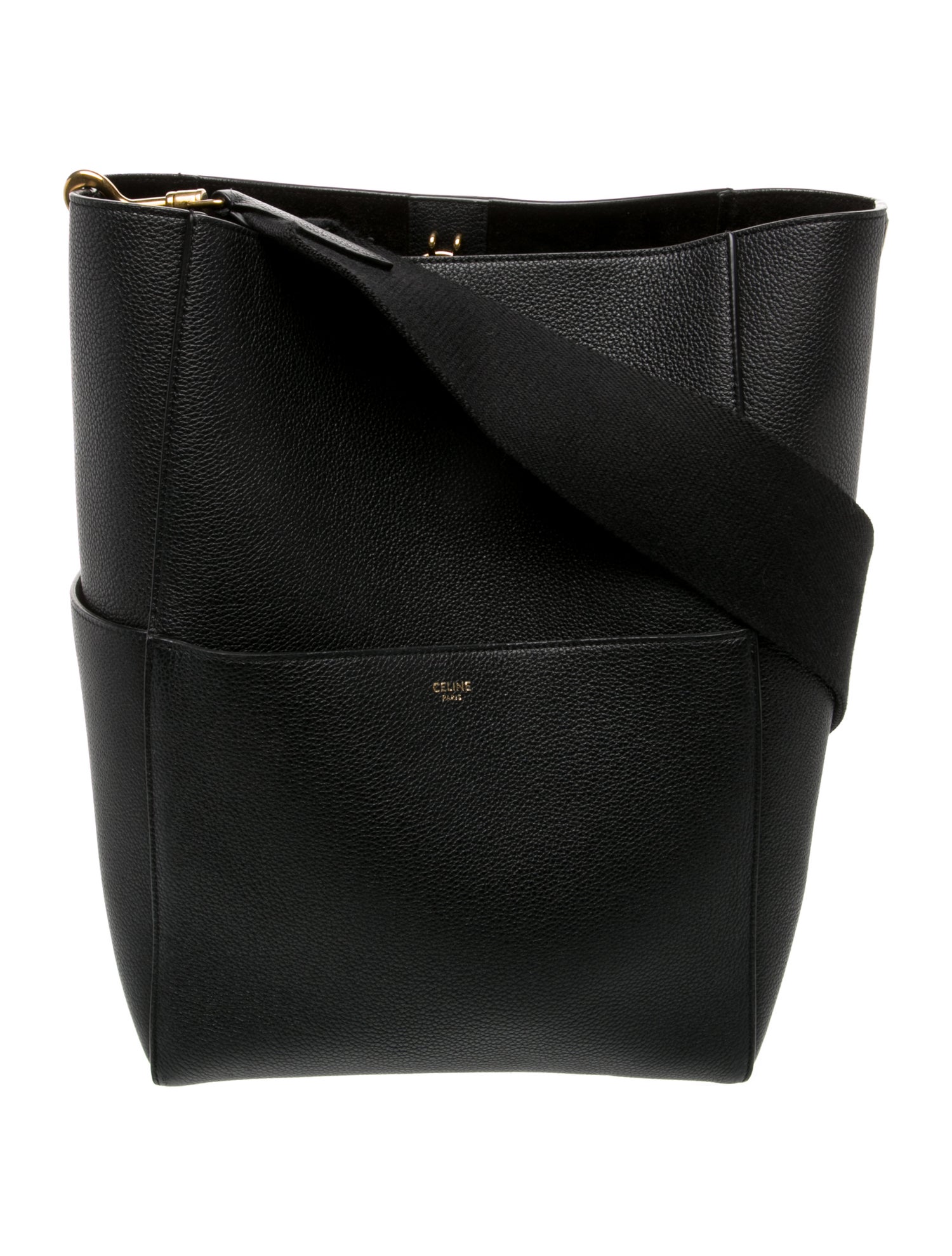 Celine Leather Seau Sangle Medium