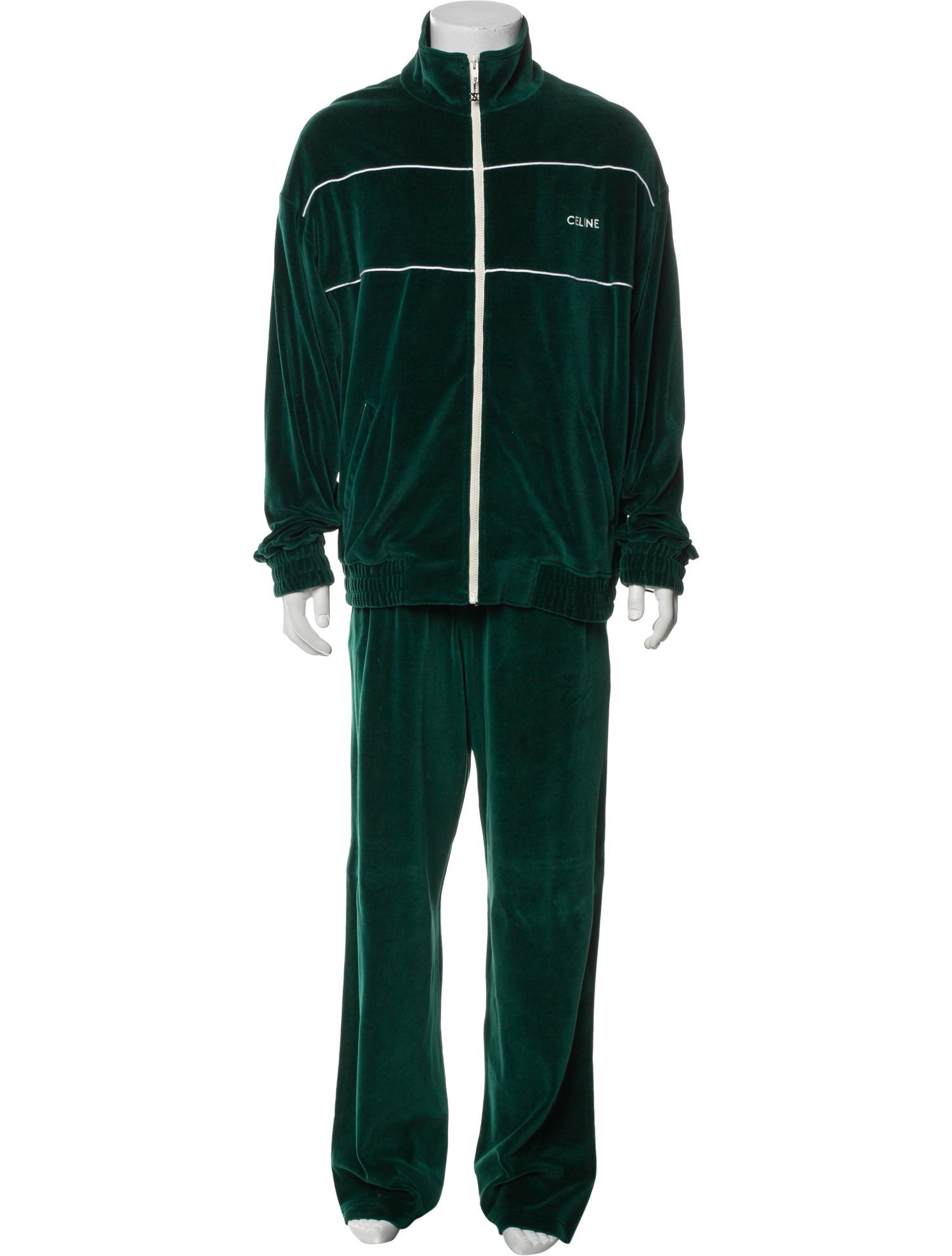 Celine Triomphe Striped Lounge Set