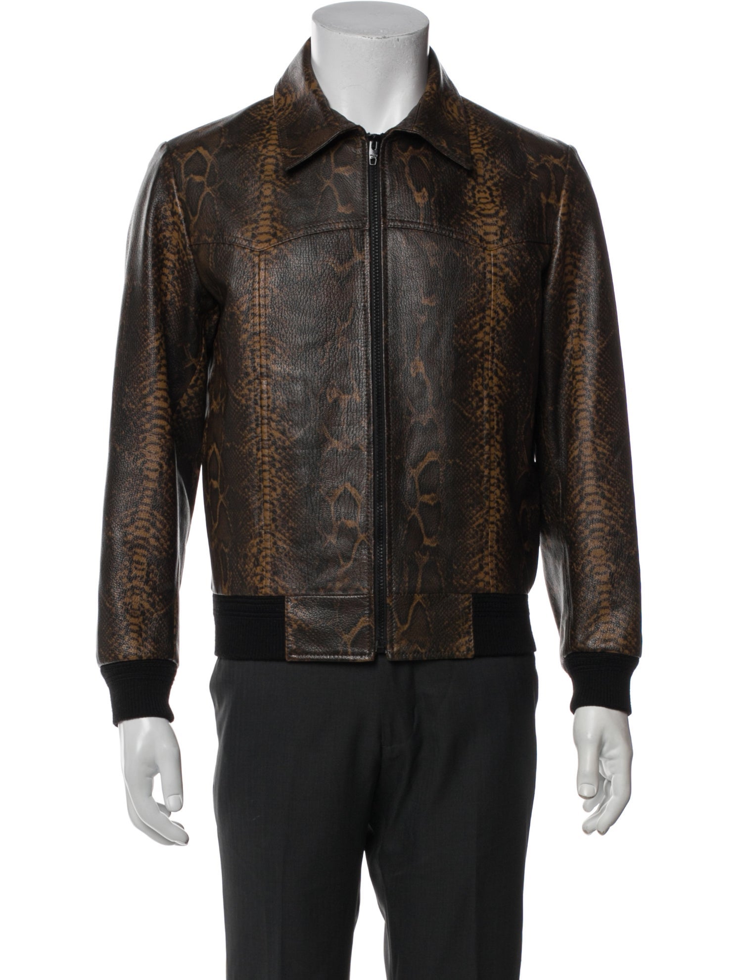 Celine Goat Leather Bomber Jacket