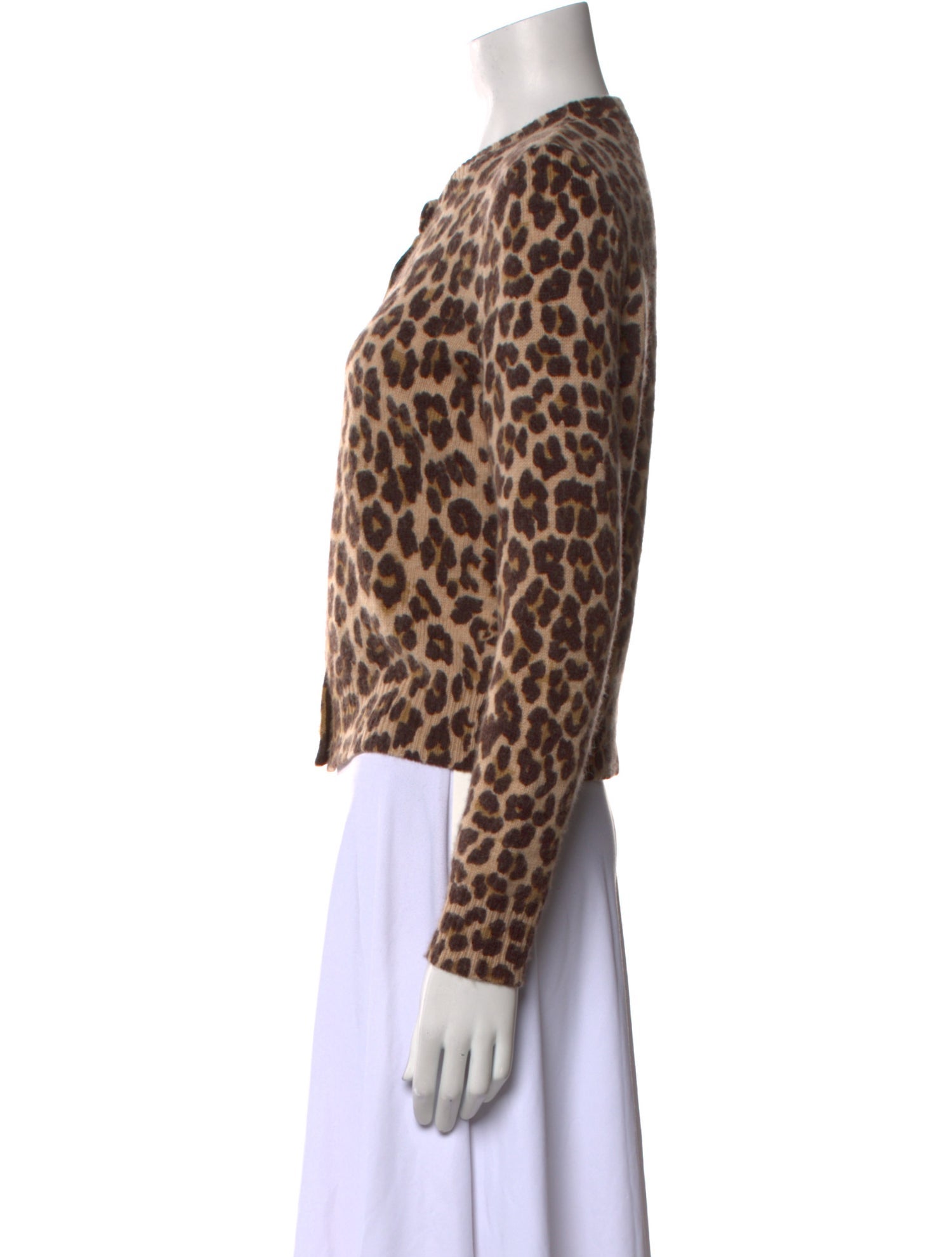 Celine Cashmere Animal Print Sweater