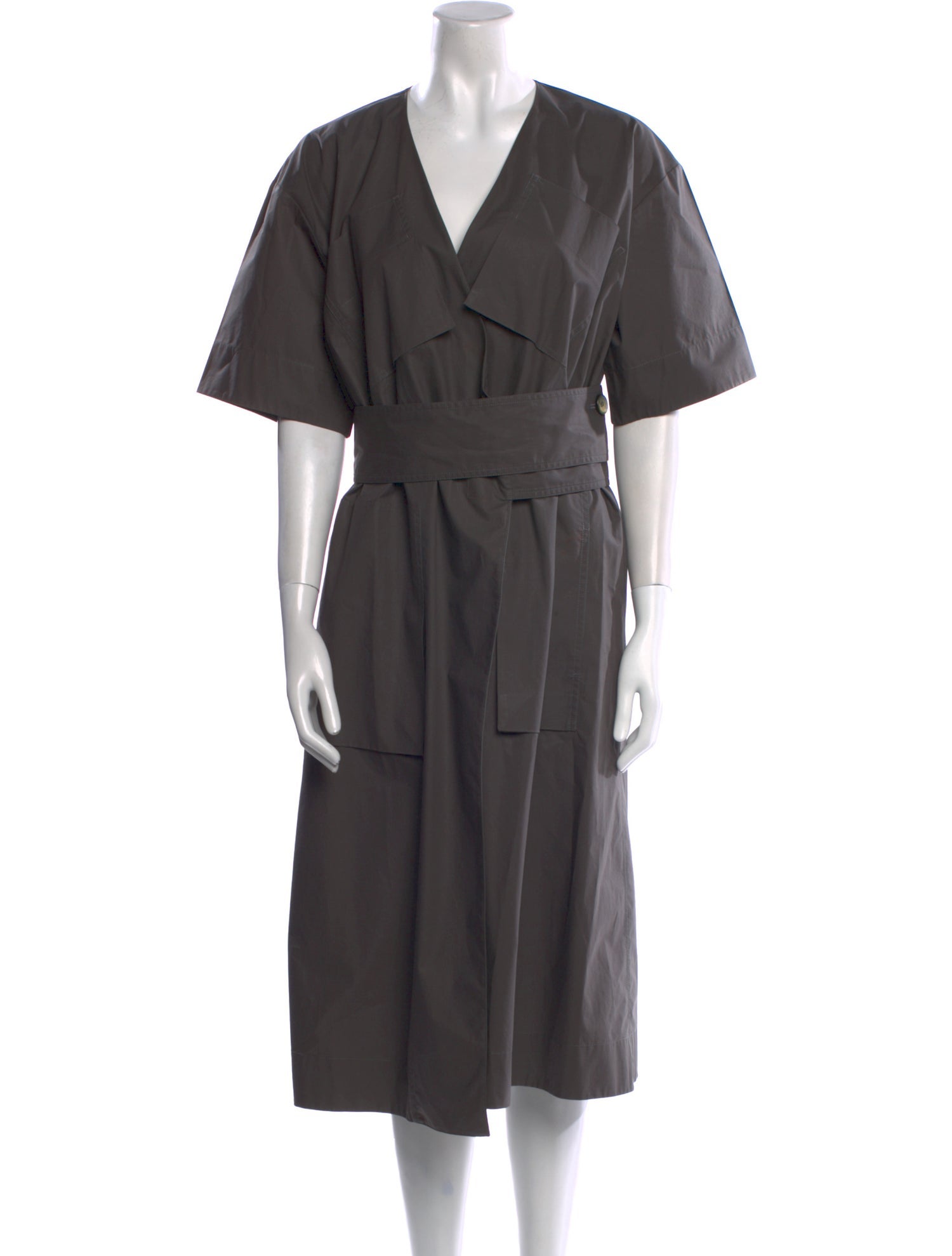 Celine Belted Wrap Midi Length Dress