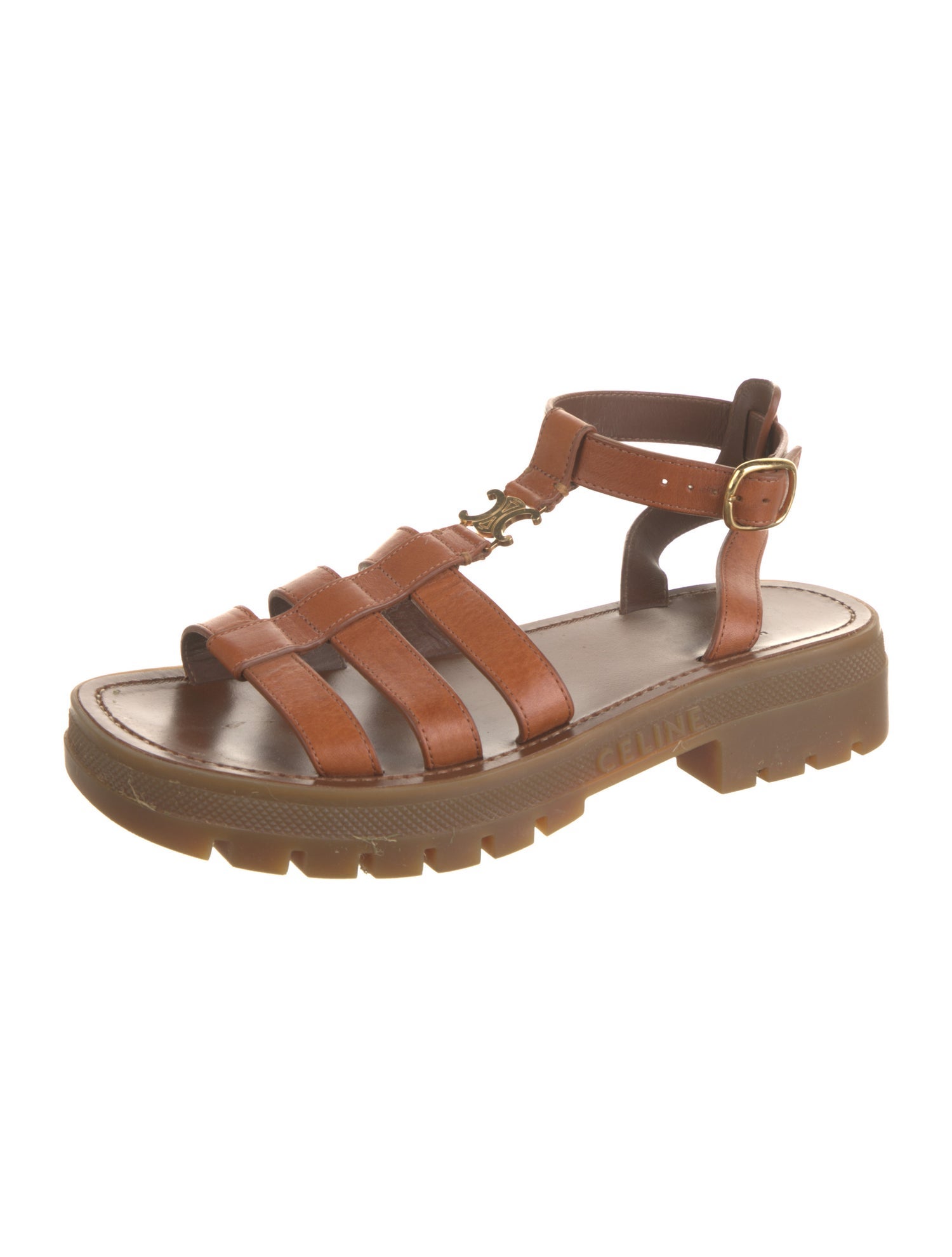 Celine Leather Gladiator Sandals