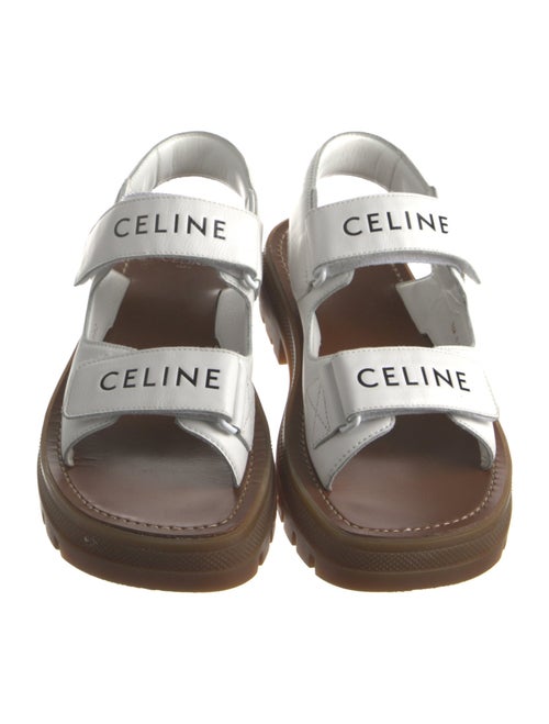 Celine Leather Printed Slides