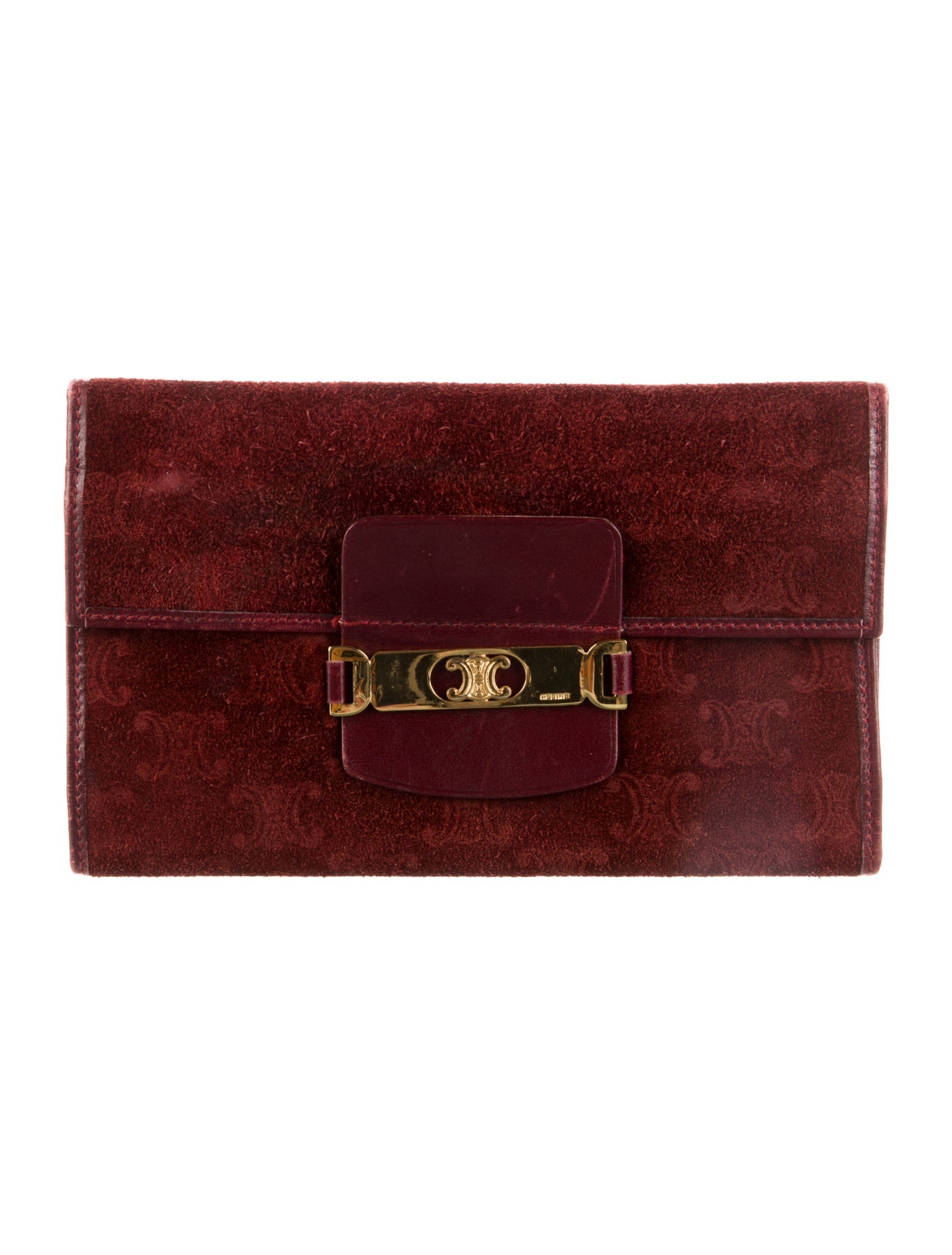 Celine Suede Printed Coin Pouch