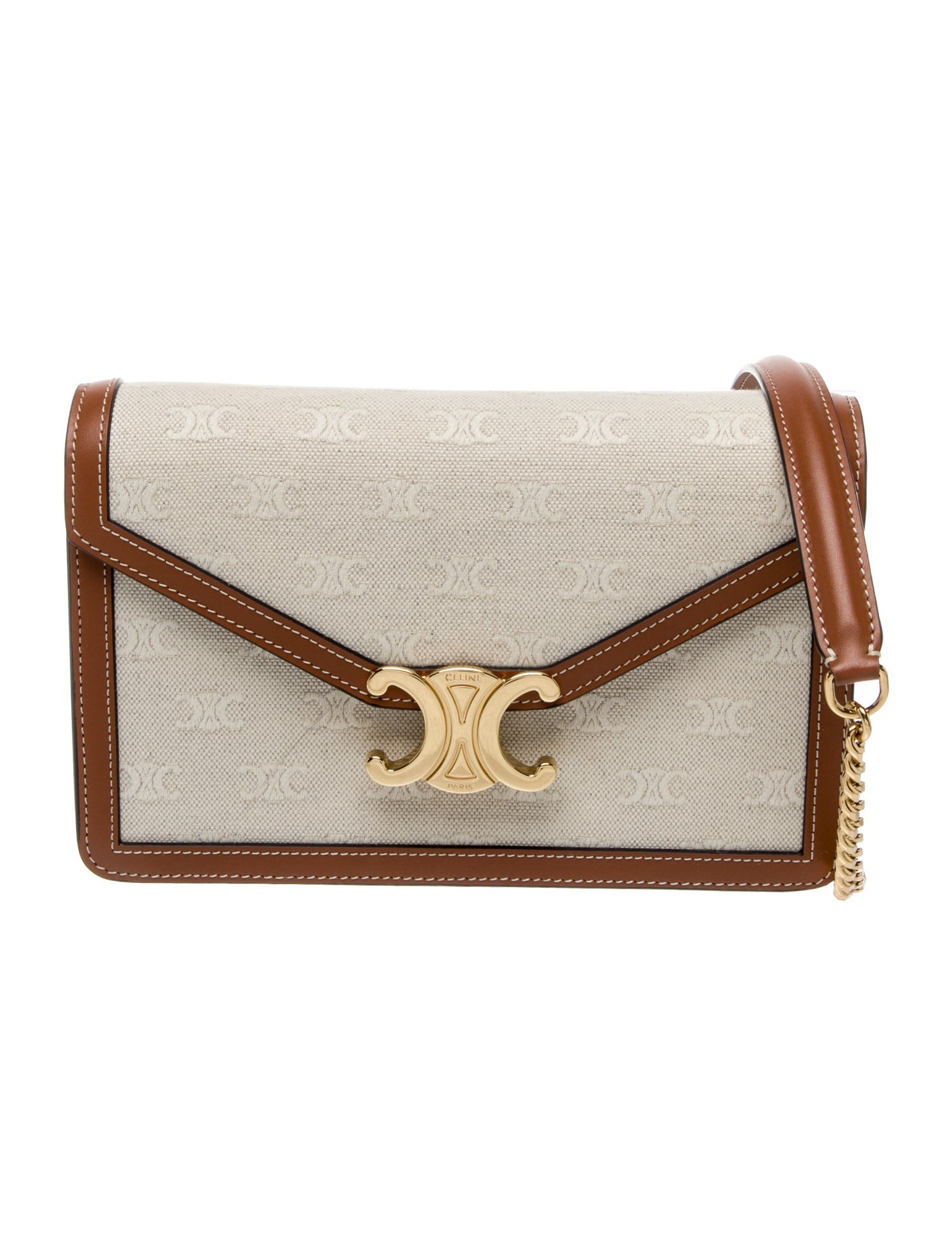 Celine Canvas Margo Wallet on Chain 2023