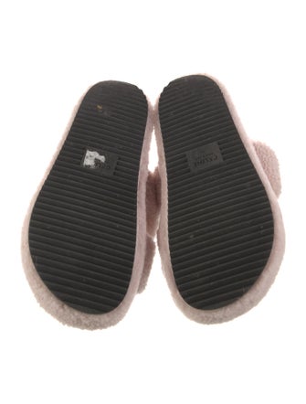 Celine Shearling Fur Trim Slides