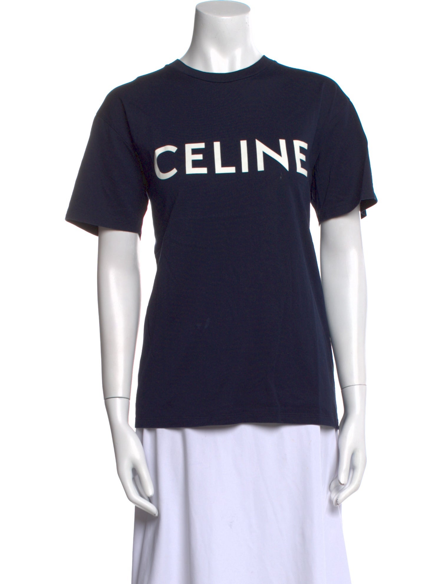 Celine Graphic Print Crew Neck T-Shirt