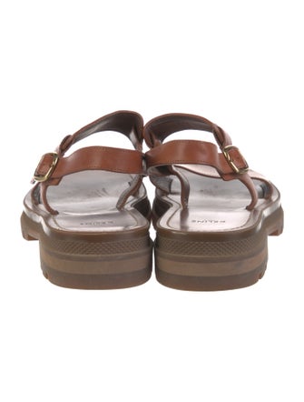 Celine Leather Slingback Sandals