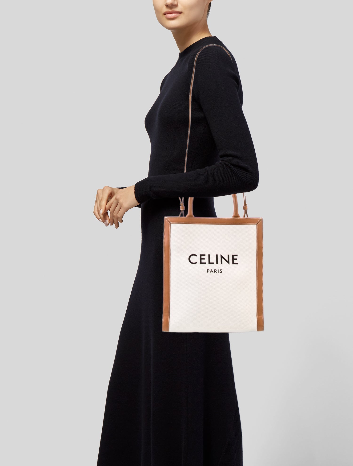 Celine Canvas Vertical Cabas