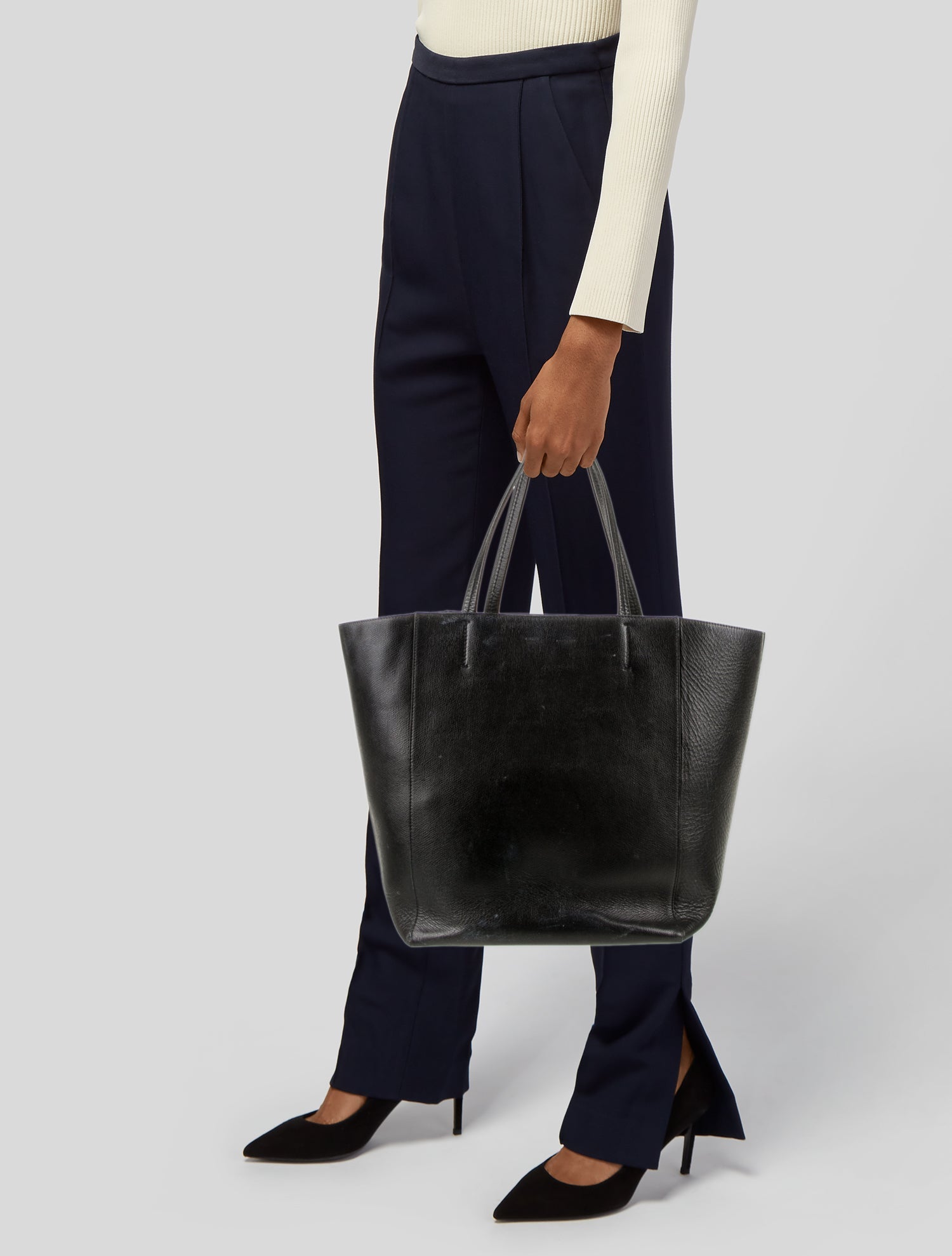 Celine Leather Cabas Phantom Large