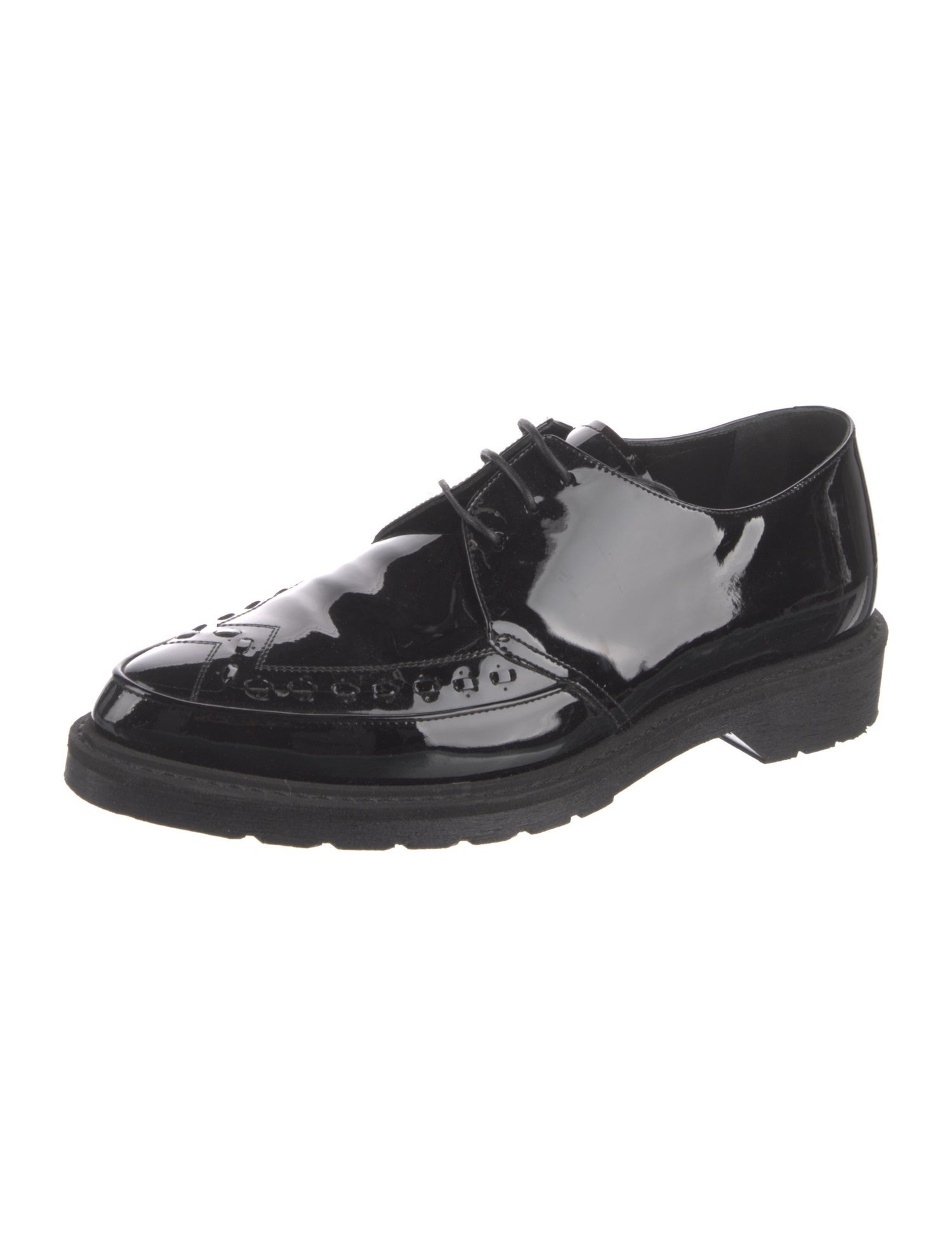 Celine Patent Leather Derby Shoes