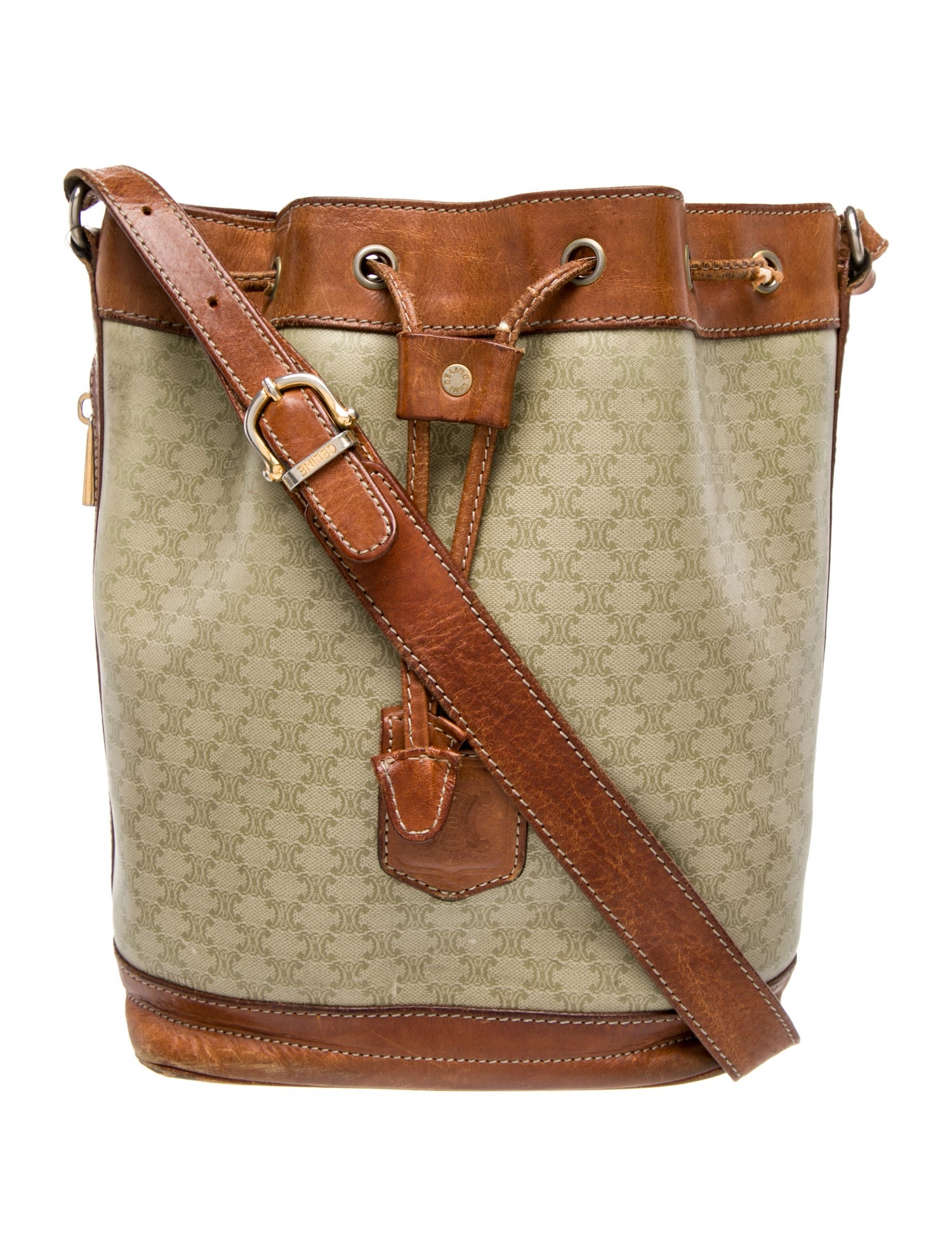 Celine Leather Bucket Bag