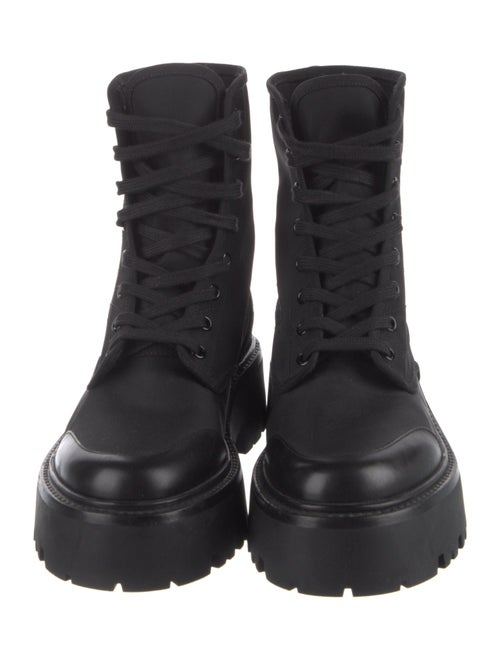 Celine Canvas Combat Boots