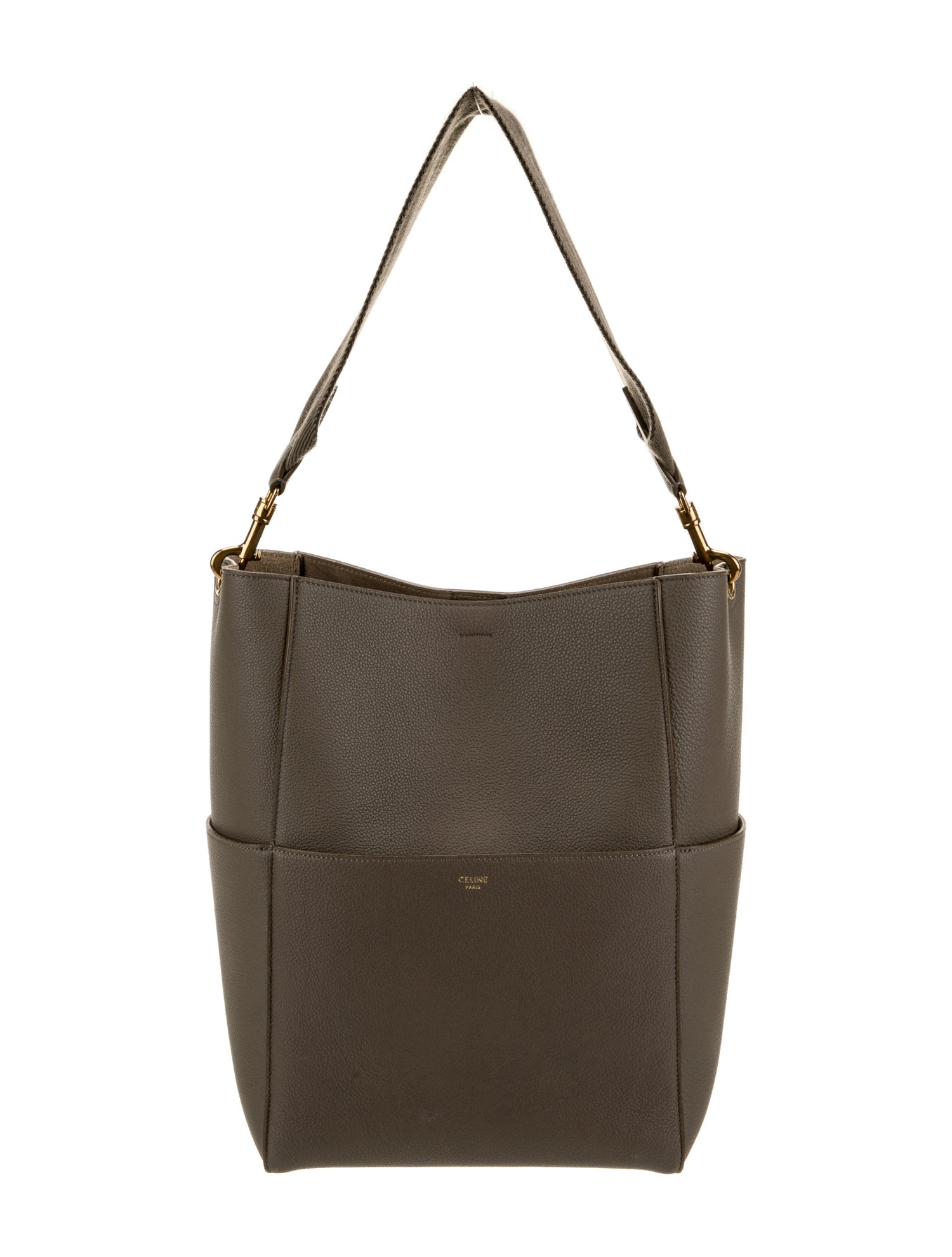 Celine Leather Seau Sangle Medium