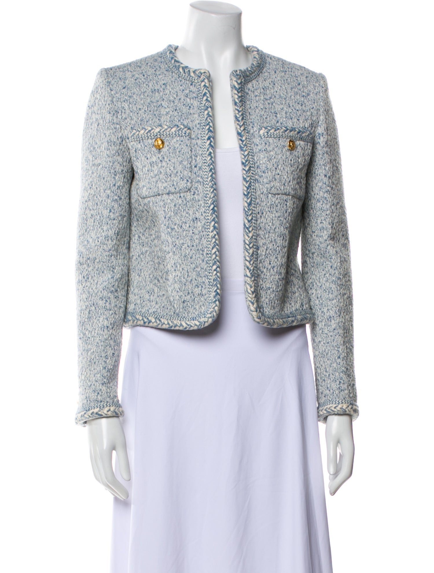Celine 2023 Tweed Pattern Cardigan Evening Jacket