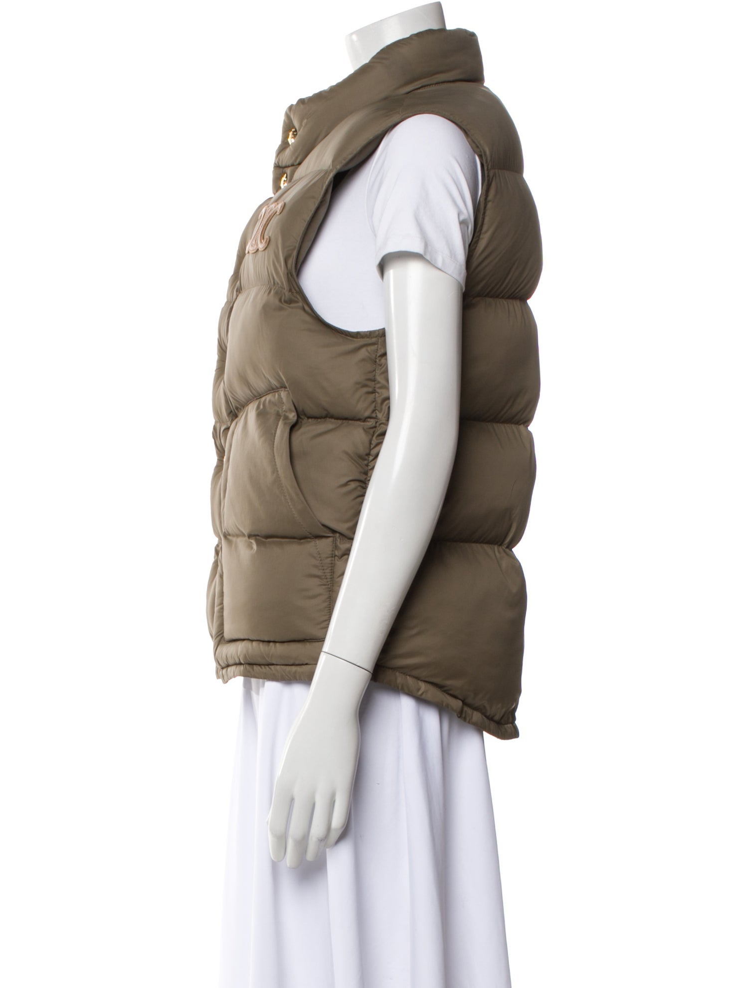 Celine Logo Puffer Vest