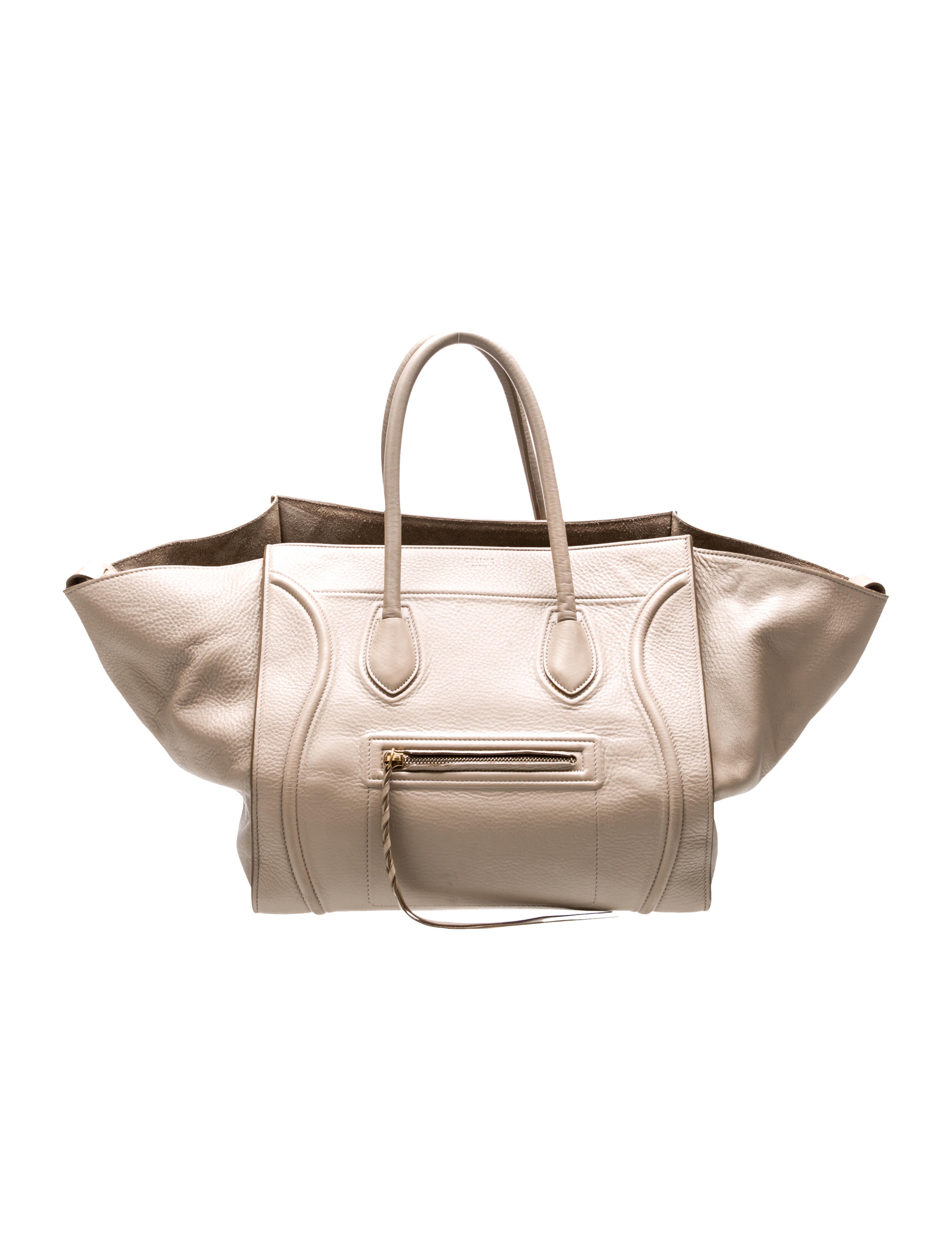 Celine Leather Luggage Phantom Medium