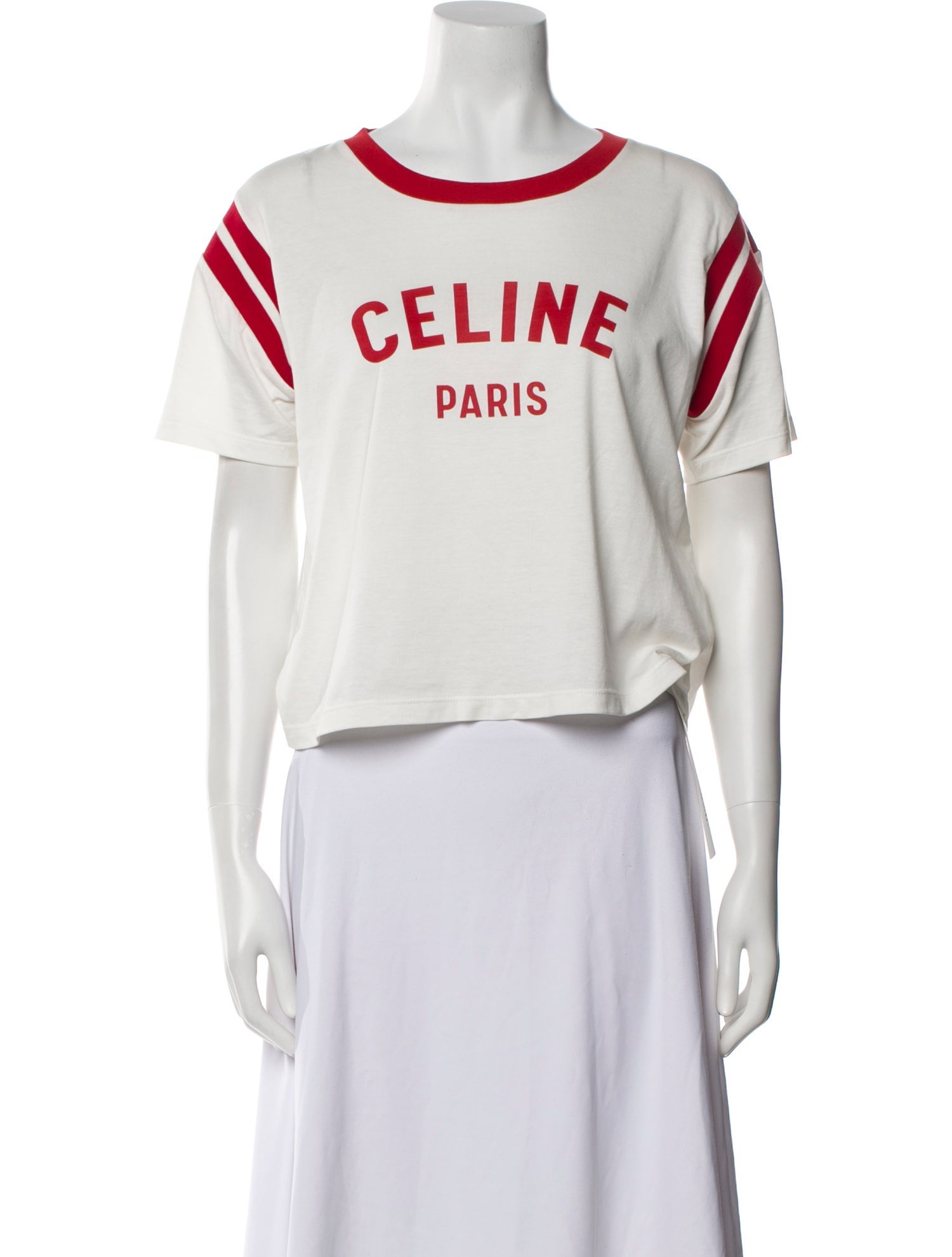 Celine Graphic Print Crew Neck T-Shirt