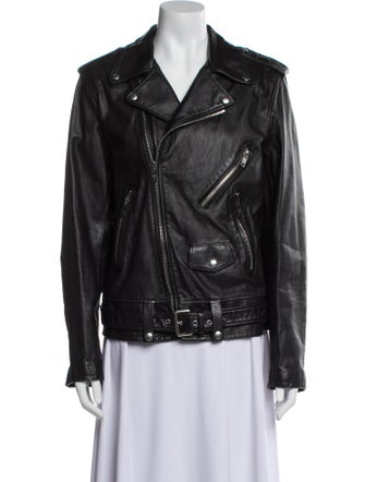 Celine Leather Biker Jacket