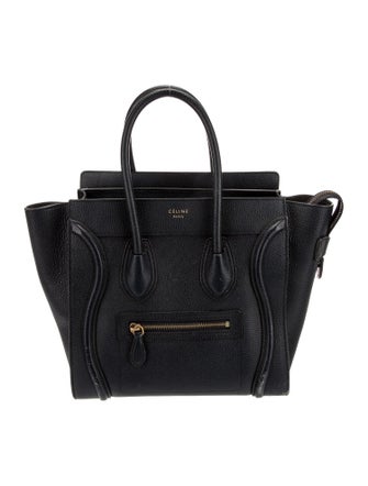 Celine Leather Luggage Micro