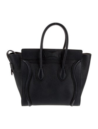 Celine Leather Luggage Micro