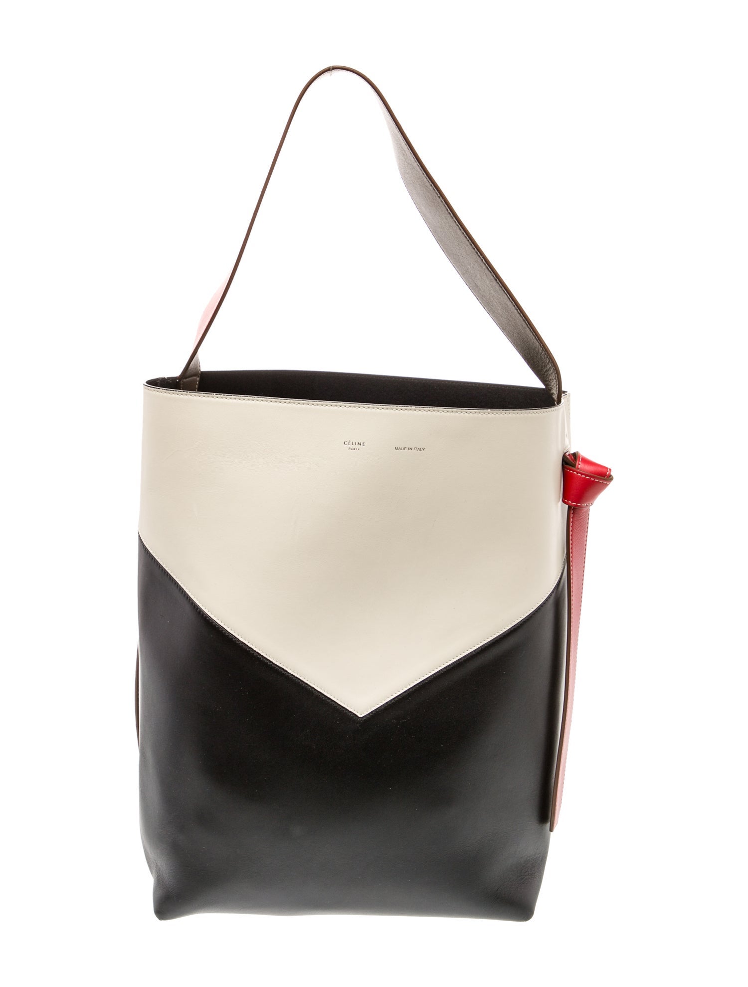 Celine Leather Twisted Cabas