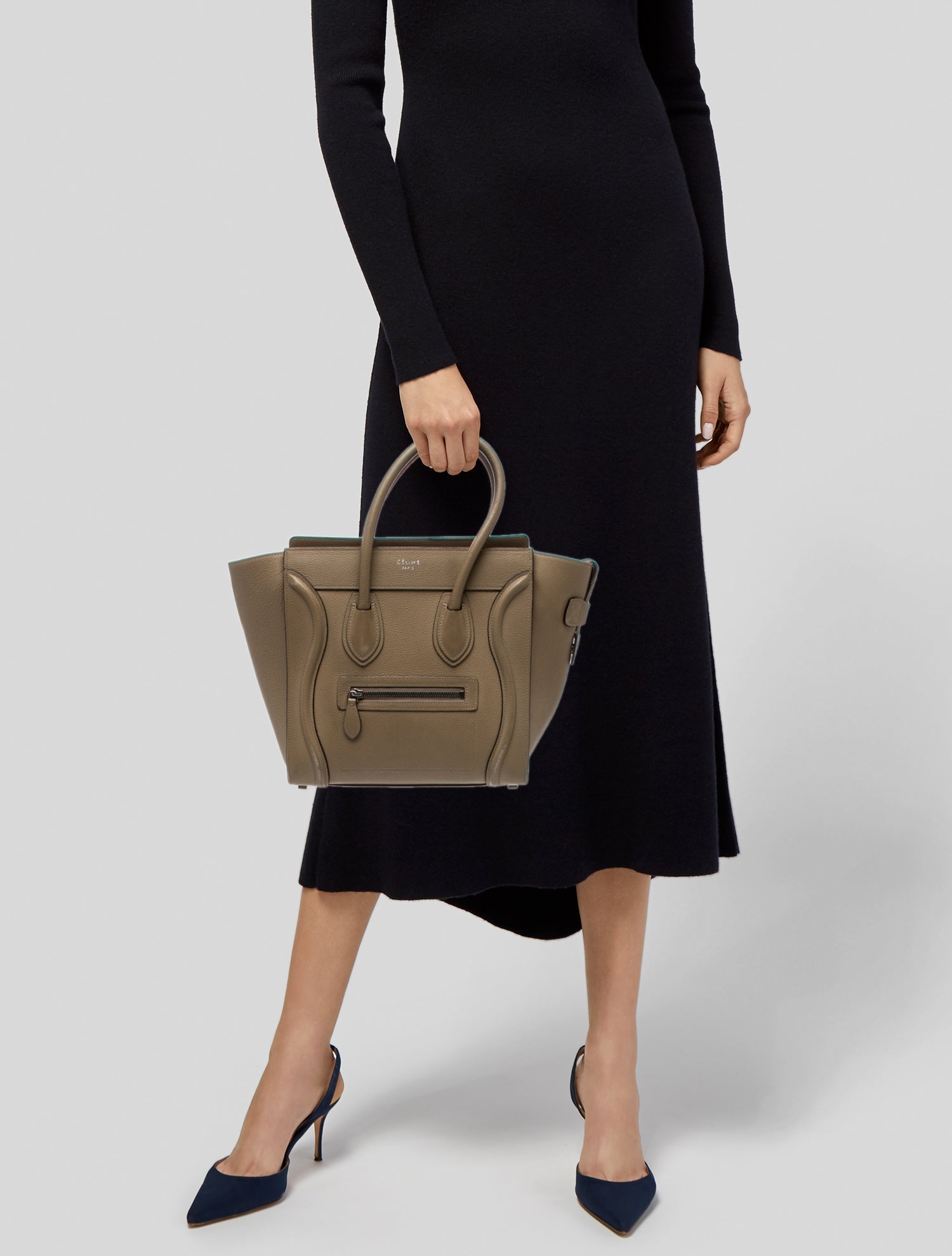 Celine Leather Luggage Micro