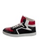Celine Leather Colorblock Pattern Sneakers