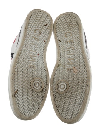 Celine Leather Colorblock Pattern Sneakers