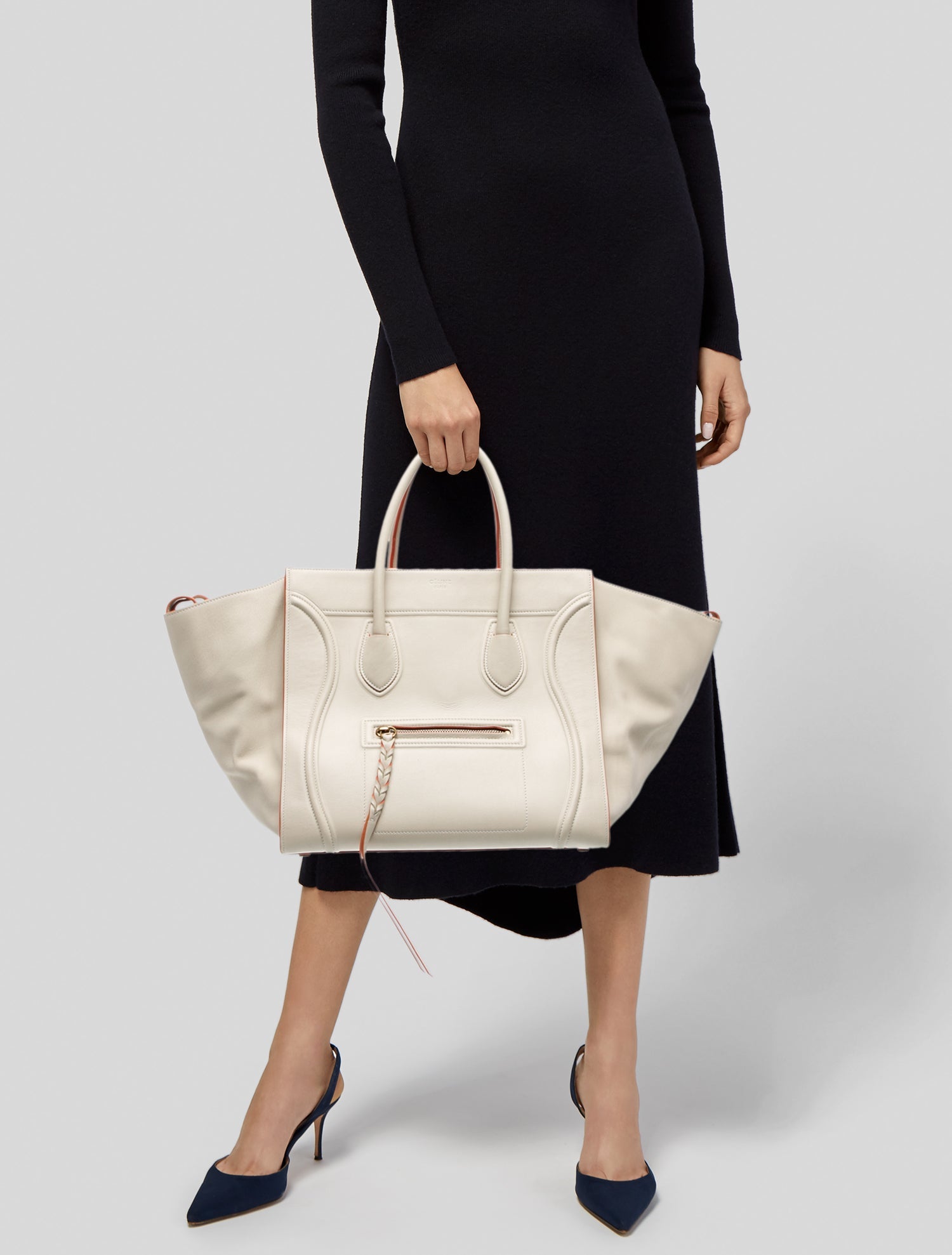 Celine Leather Luggage Phantom Medium