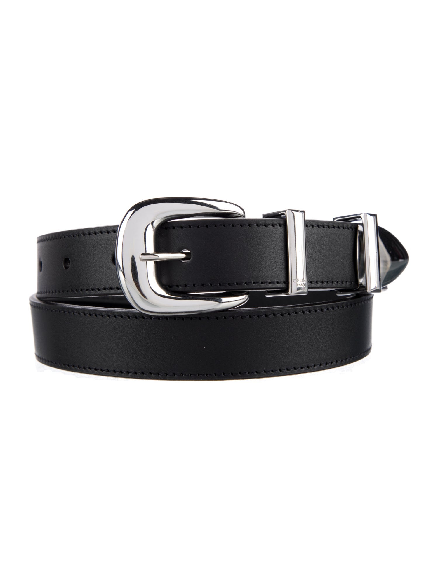 Celine Skinny Leather Belt