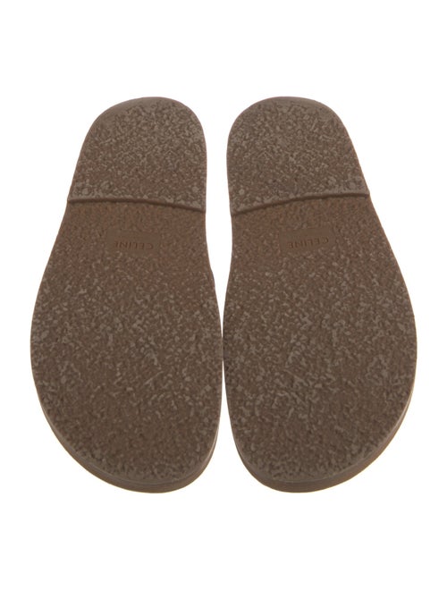 Celine Leather Studded Accents Slides