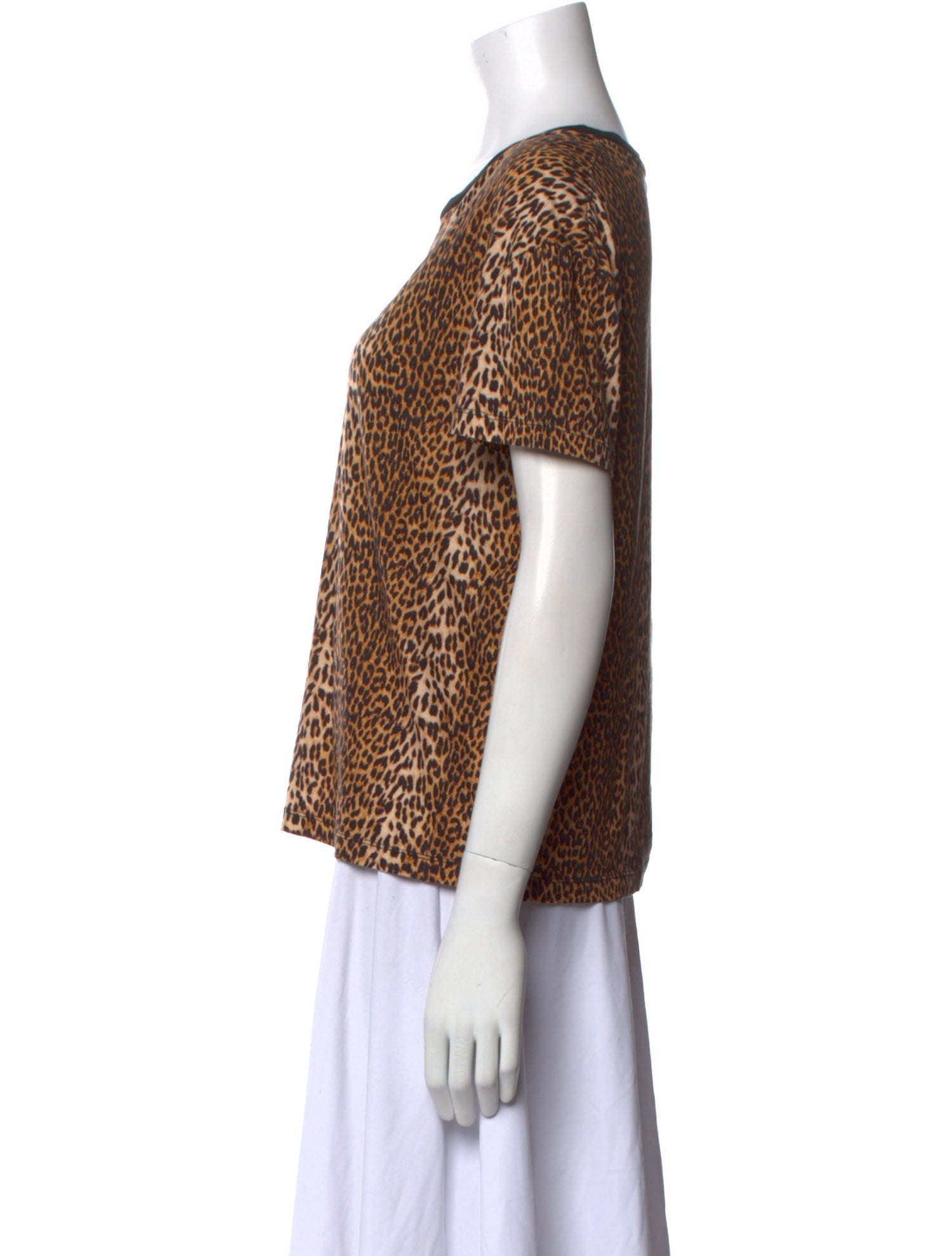 Celine Leopard Print Animal Print T-Shirt