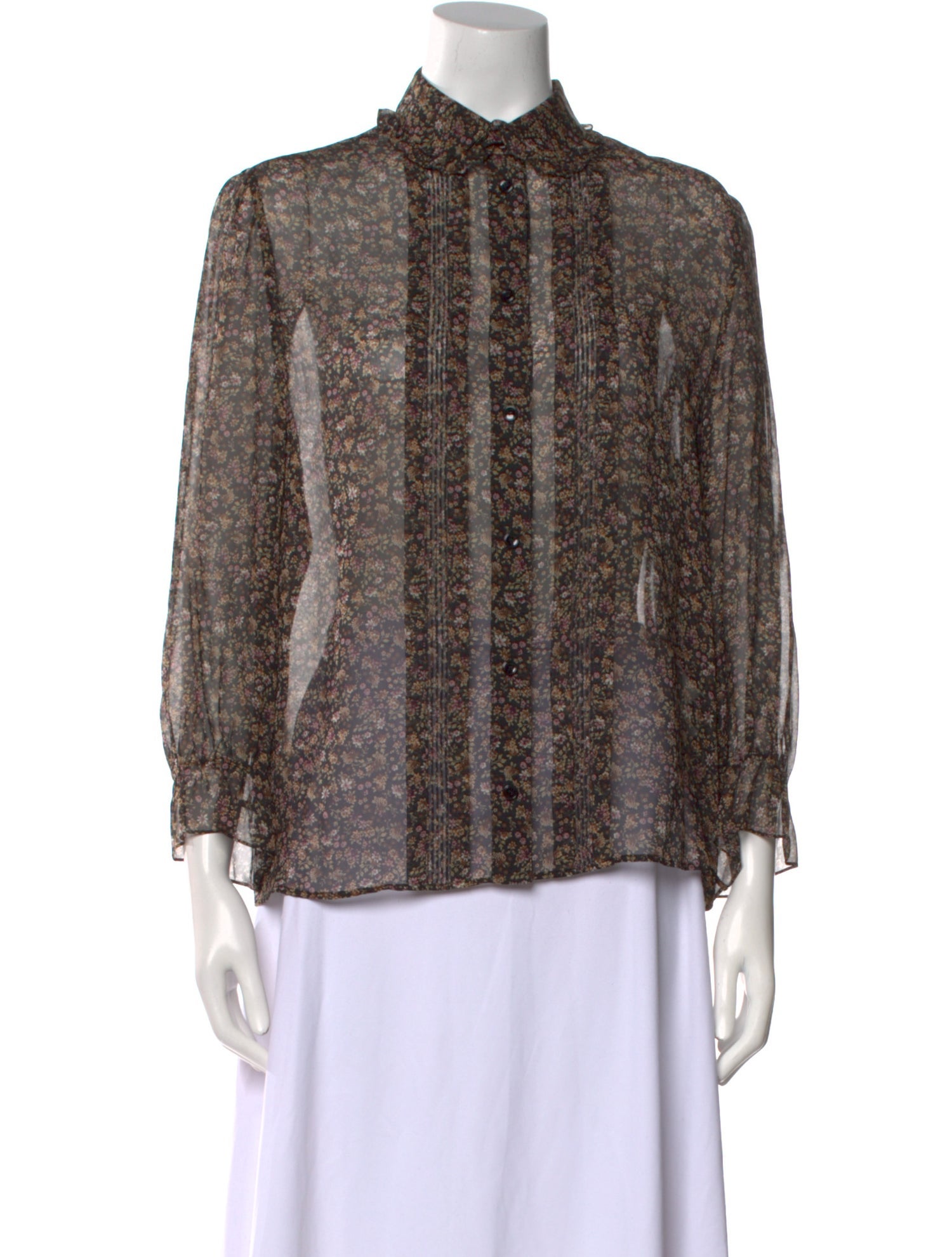 Celine Silk Printed Blouse