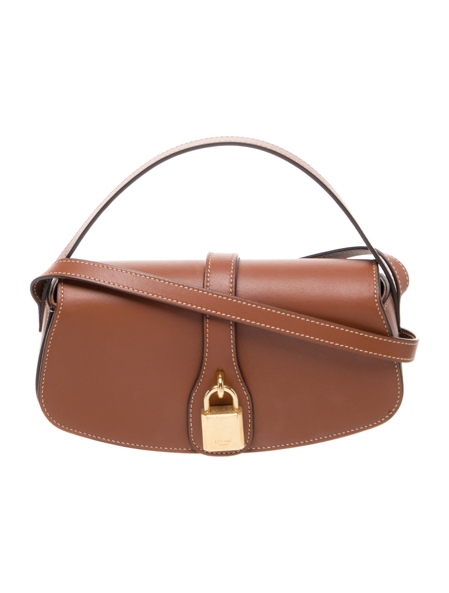 バッグ SalvatoreFerrgamo leather shoulder bag Salvatore Ferragamo Leather Contrast Stitch Shoulder Bag