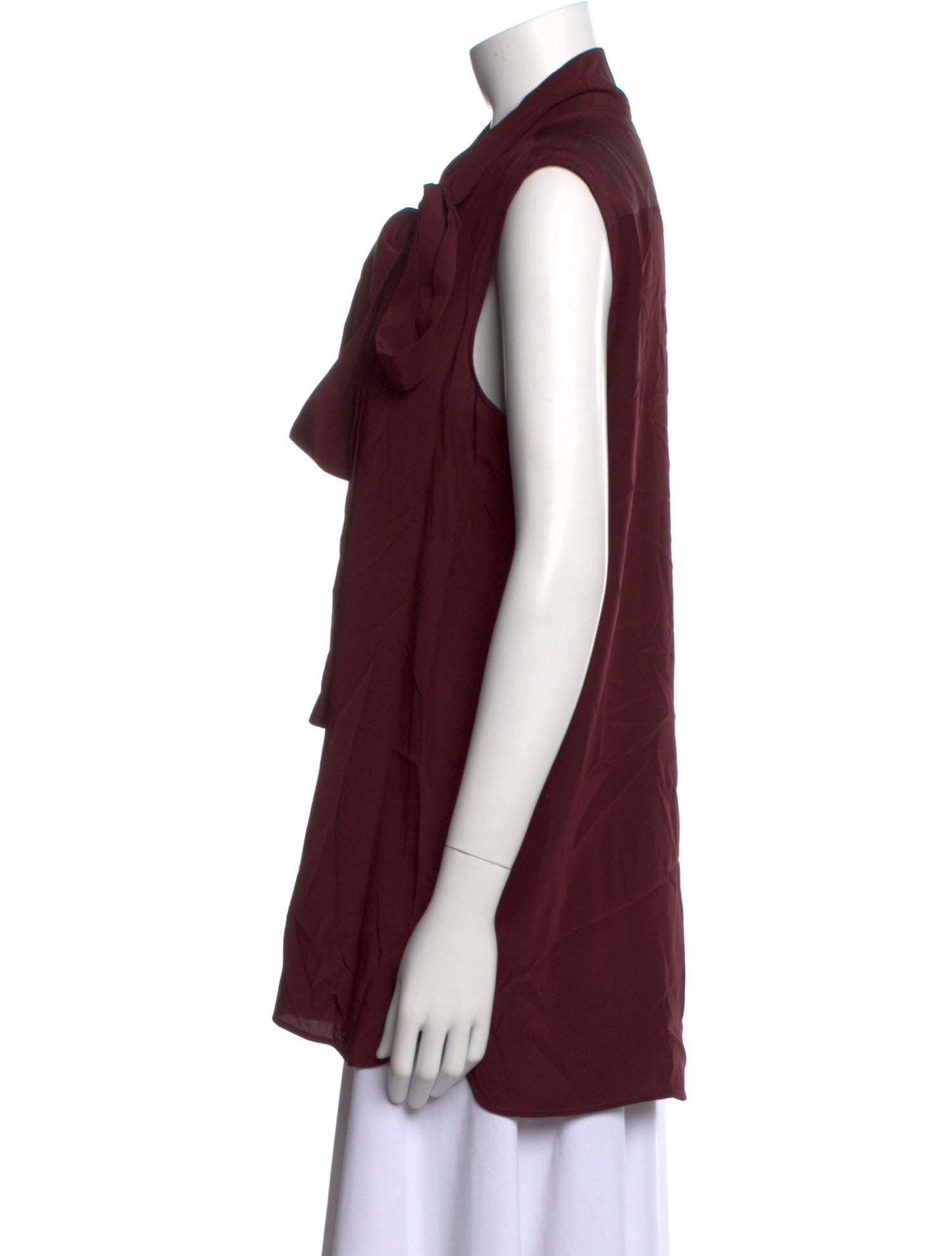 Celine Silk Mock Neck Blouse