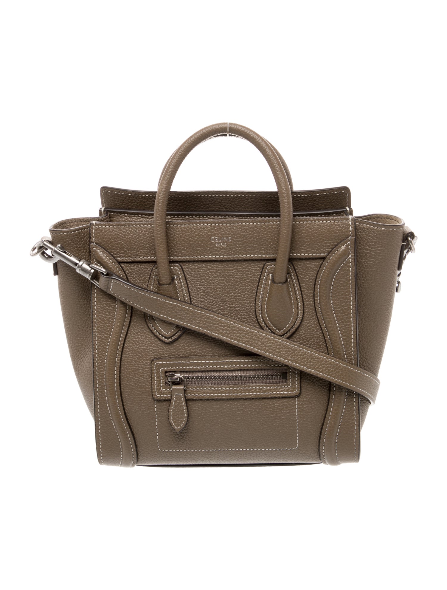 Celine Leather Luggage Nano